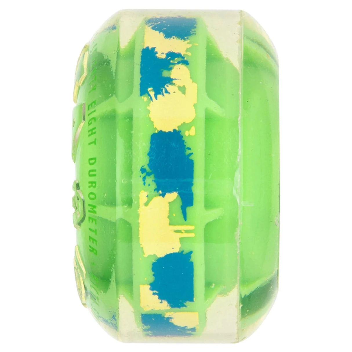 RICTA Clouds Clear Splatter Camo Green 78A 57mm Skateboard Wheels Skateboard Wheels Ricta 