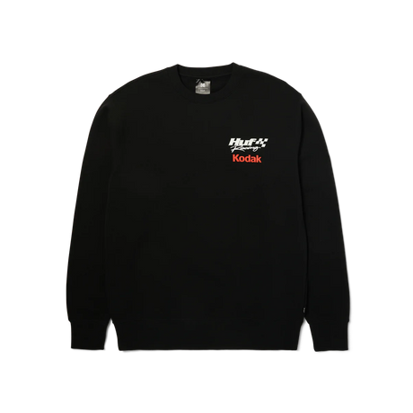 HUF X KODAK Ride The Lightning Crewneck Sweater Black Men's Crewnecks Huf 