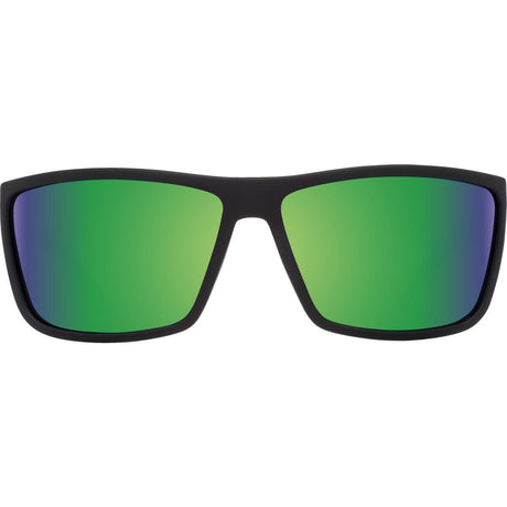 SPY Rocky Soft Matte Black - Happy Bronze Green Spectra Polarized Sunglasses Sunglasses Spy 