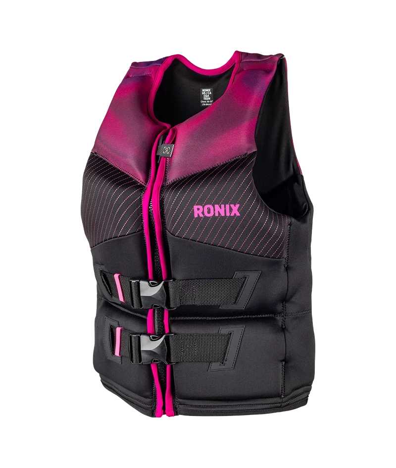 RONIX Teen Prom Queen Capella 3.0 CGA Wake Vest Plum/Black Youth Wake Vests Ronix 