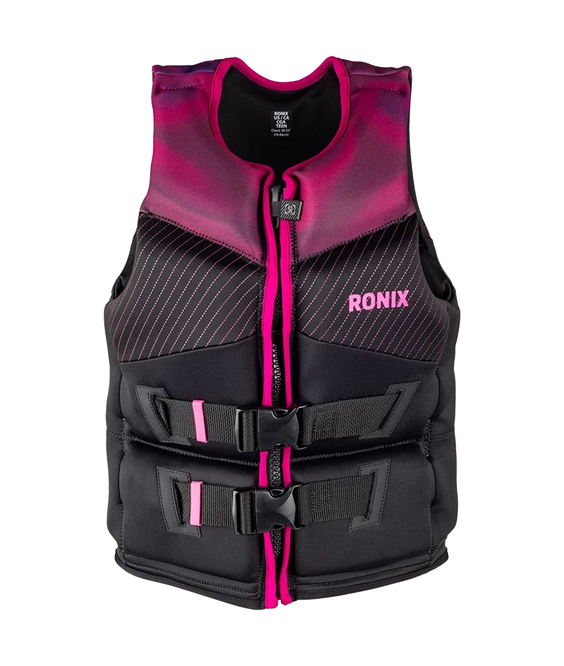RONIX Teen Prom Queen Capella 3.0 CGA Wake Vest Plum/Black Youth Wake Vests Ronix 