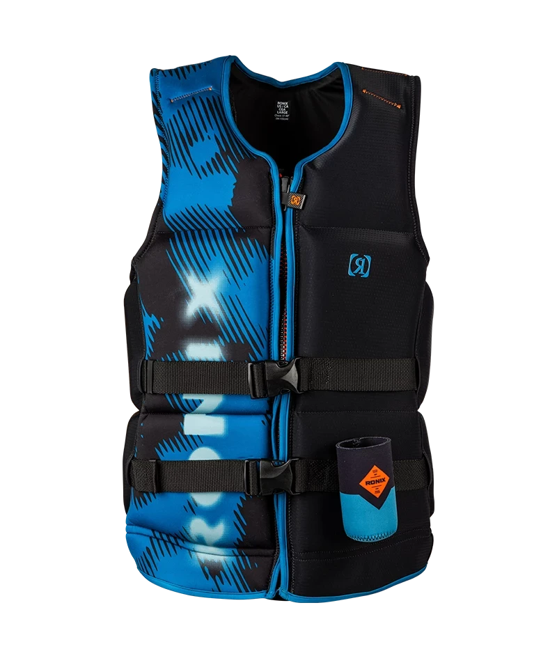 RONIX Atomik Capella 3.0 CGA Wake Vest Black/Slate Blue Men's Wake Vests Ronix 