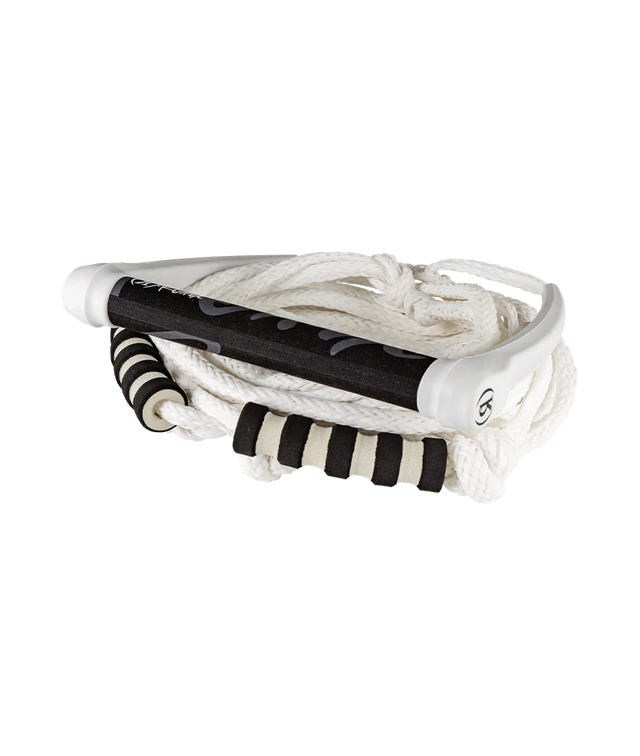 RONIX Silicone Stretch Surf Rope With Handle Whiteout Wakesurf Ropes Ronix 