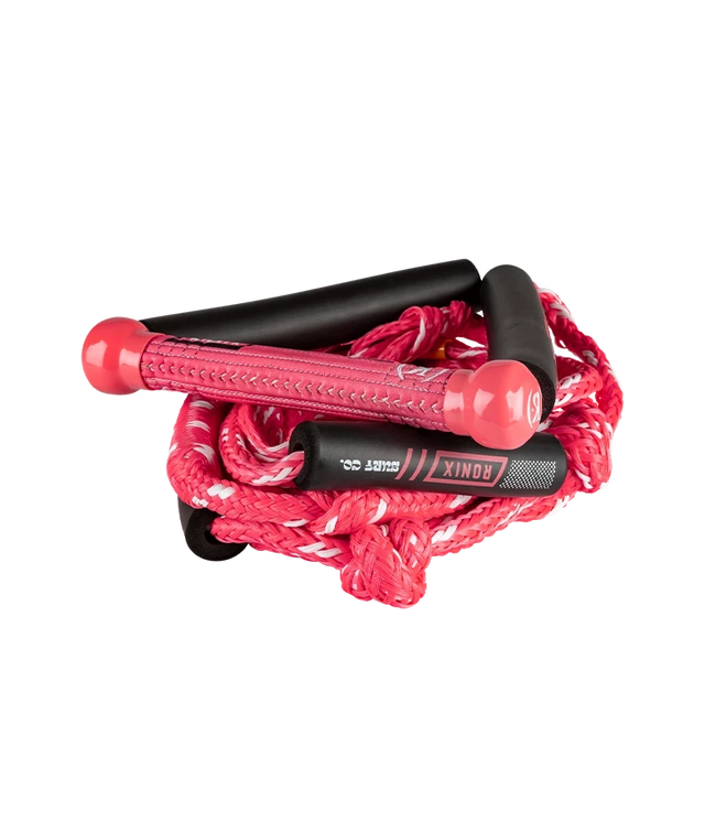 RONIX Women's Stretch Surf Rope With Handle Pink Wakesurf Ropes Ronix 