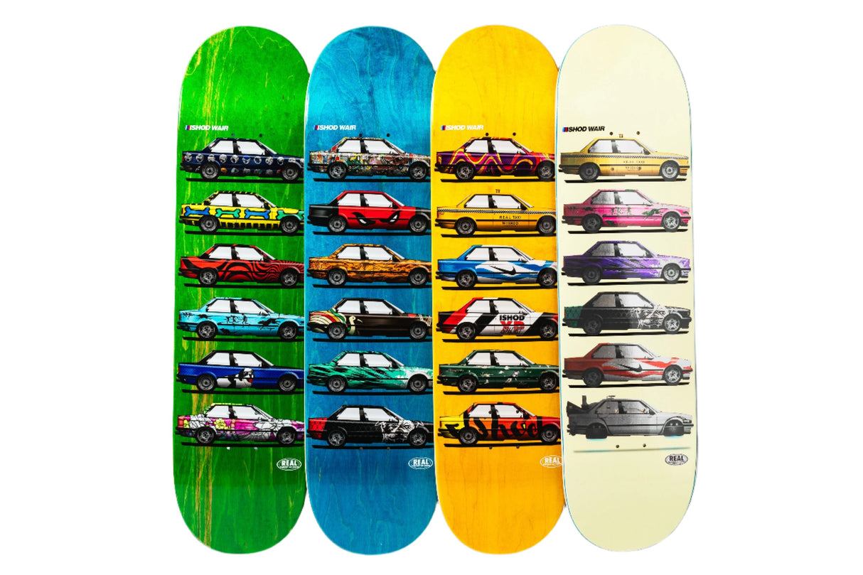 REAL Skateshop Day Ishod Black Bag Custom Twin Tail Easy Rider 8.25 Skateboard Deck Skateboard Decks Real 