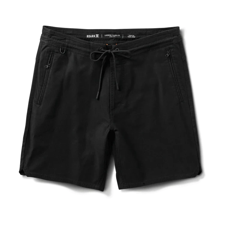 ROARK Layover Traveller 18" Short Black Men's Walkshorts Roark Revival 
