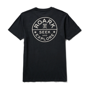 ROARK Seek & Explore Signet T-Shirt Black Men's Short Sleeve T-Shirts Roark Revival 