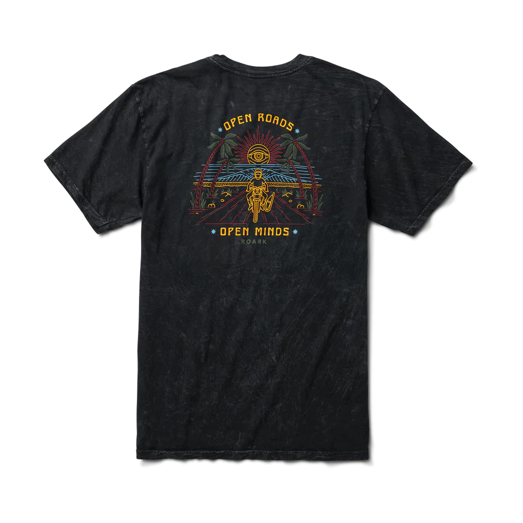 ROARK Open Roads Mineral Wash Premium T-Shirt Black Men's Short Sleeve T-Shirts Roark Revival 
