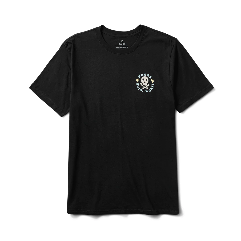 ROARK Guideworks Skull Organic T-Shirt Black Men's Short Sleeve T-Shirts Roark Revival 