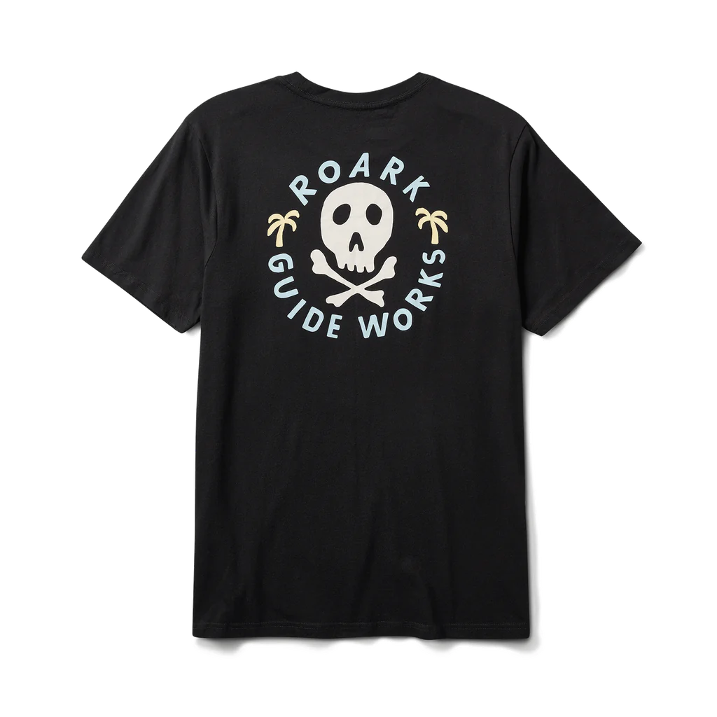 ROARK Guideworks Skull Organic T-Shirt Black Men's Short Sleeve T-Shirts Roark Revival 