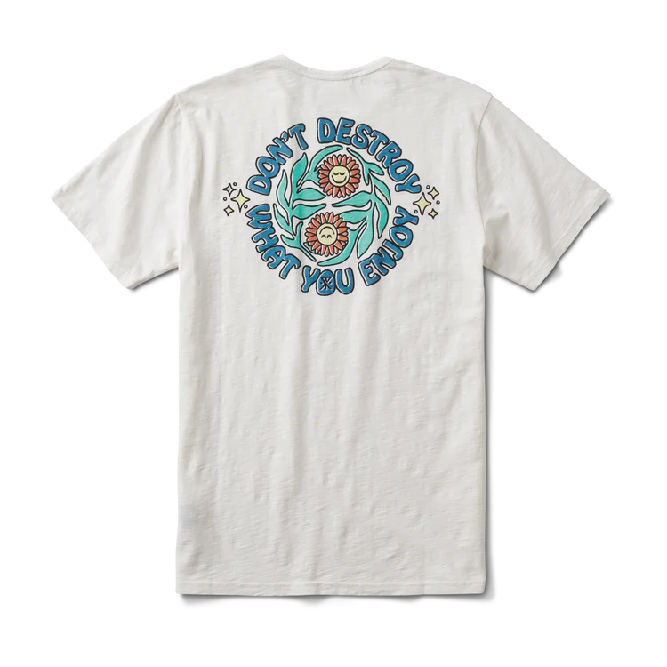 ROARK Destroy Enjoy T-Shirt Off White Men's Short Sleeve T-Shirts Roark Revival 