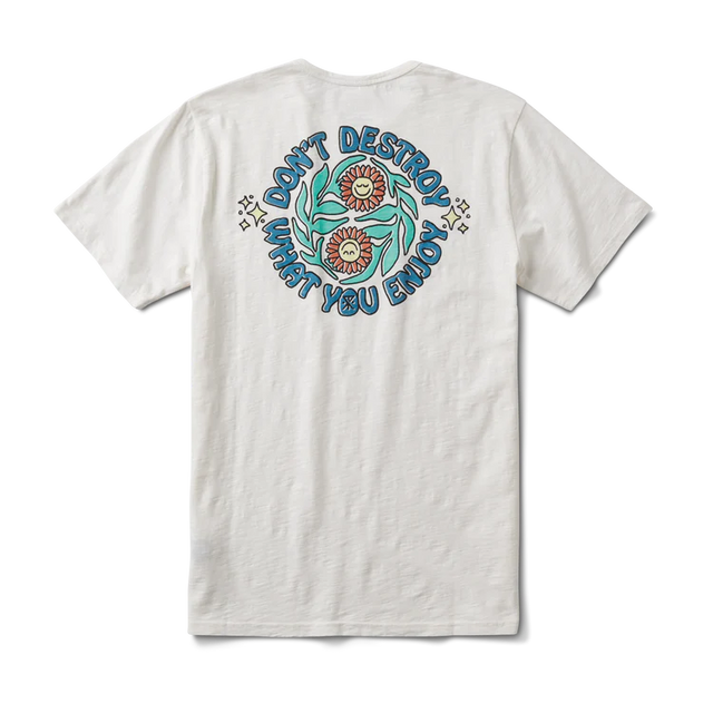 ROARK Destroy Enjoy T-Shirt Off White Men's Short Sleeve T-Shirts Roark Revival 