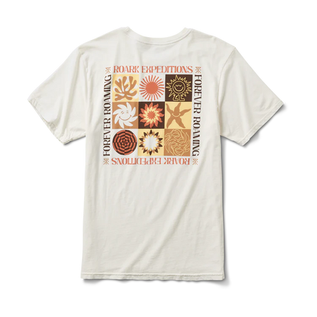 ROARK Expeditions Premium T-Shirt Mosaic Off White Men's Short Sleeve T-Shirts Roark Revival 