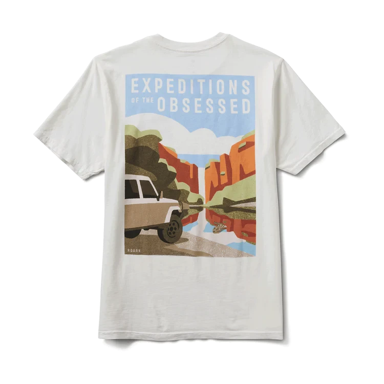 ROARK Expeditions Of The Obsessed T-Shirt Off White Men's Short Sleeve T-Shirts Roark Revival 