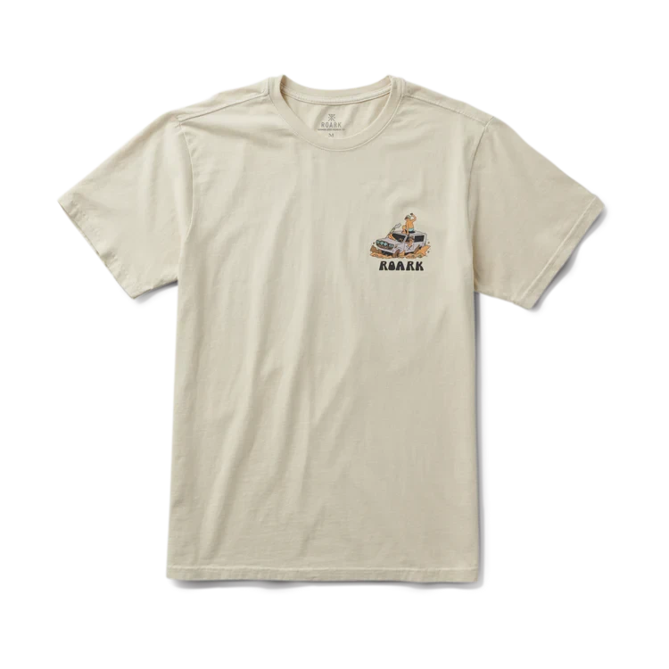 ROARK Road Trip Club Premium T-Shirt Ivory Men's Short Sleeve T-Shirts Roark Revival 