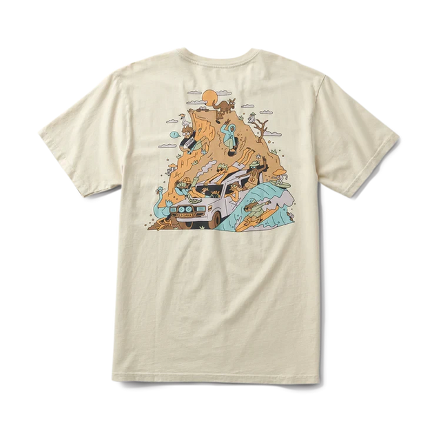 ROARK Road Trip Club Premium T-Shirt Ivory Men's Short Sleeve T-Shirts Roark Revival 