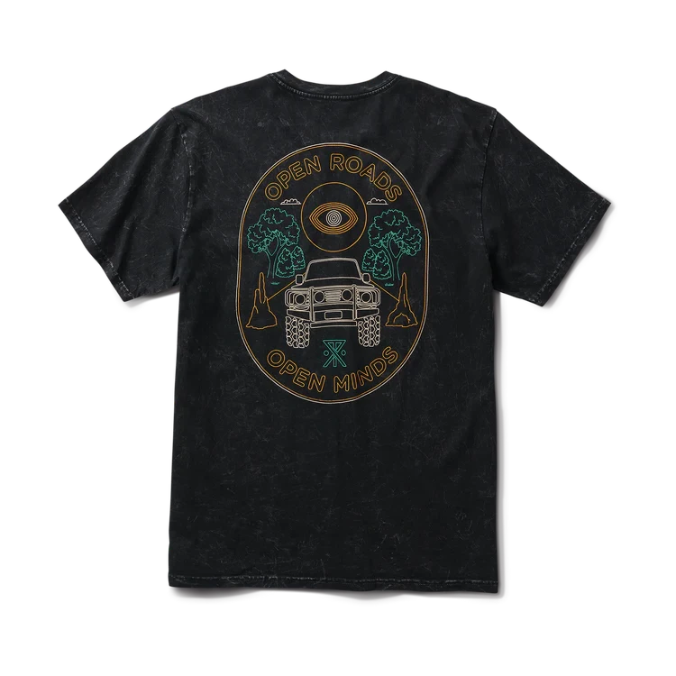 ROARK Open Roads Premium T-Shirt Black Men's Short Sleeve T-Shirts Roark Revival 