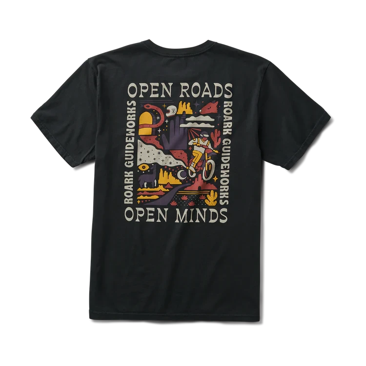 ROARK Atacame Guideworks Premium T-Shirt Black Men's Short Sleeve T-Shirts Roark Revival 