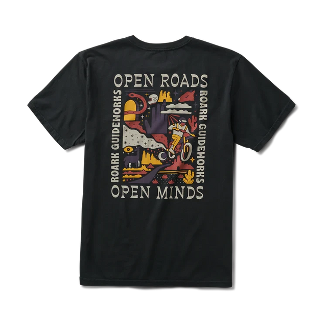 ROARK Atacame Guideworks Premium T-Shirt Black Men's Short Sleeve T-Shirts Roark Revival 