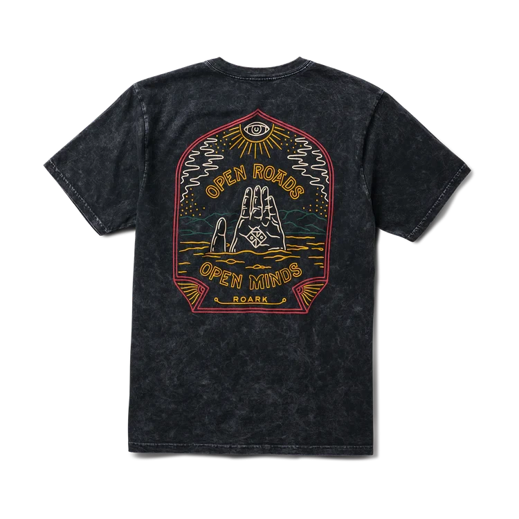 ROARK Open Roads Open Minds Premium T-Shirt Black Men's Short Sleeve T-Shirts Roark Revival 