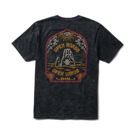 ROARK Open Roads Open Minds Premium T-Shirt Black Men's Short Sleeve T-Shirts Roark Revival 