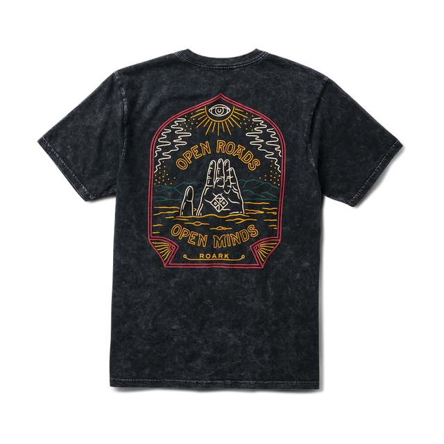 ROARK Open Roads Open Minds Premium T-Shirt Black Men's Short Sleeve T-Shirts Roark Revival 