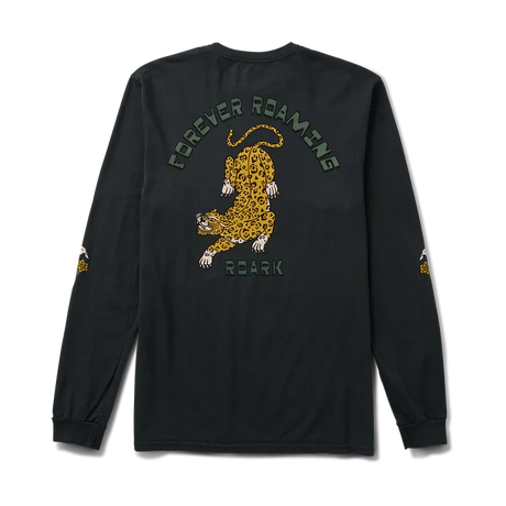 ROARK Jaguar Long Sleeve Premium T-Shirt Black Men's Long Sleeve T-Shirts Roark Revival 