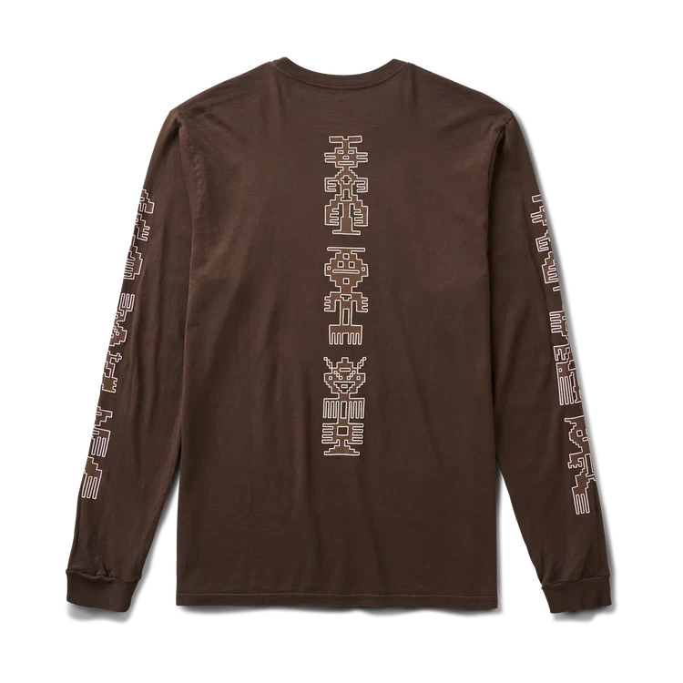 ROARK Tomas Premium Long Sleeve T-Shirt Dark Brown Men's Long Sleeve T-Shirts Roark Revival 