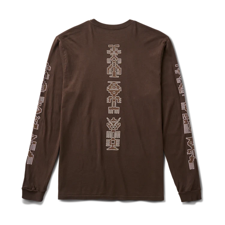 ROARK Tomas Premium Long Sleeve T-Shirt Dark Brown Men's Long Sleeve T-Shirts Roark Revival 