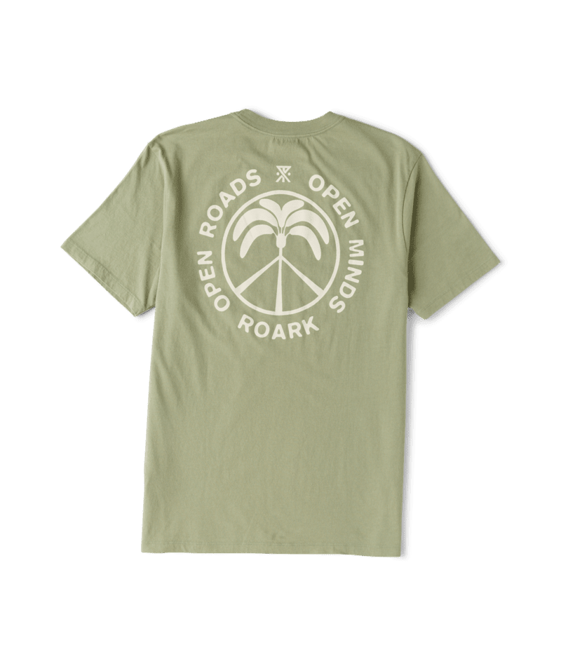 ROARK Peace Palm T-Shirt Dusty Sage Men's Short Sleeve T-Shirts Roark Revival 