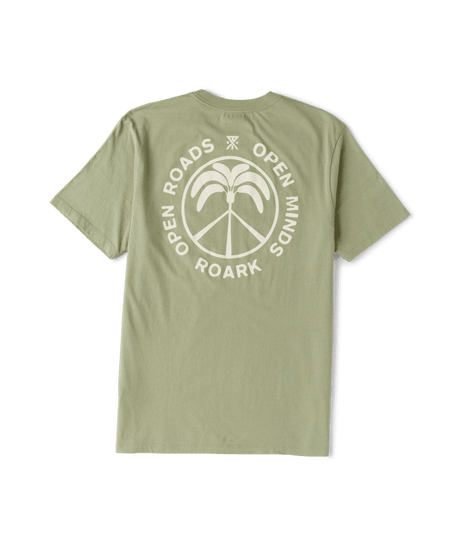 ROARK Peace Palm T-Shirt Dusty Sage Men's Short Sleeve T-Shirts Roark Revival 
