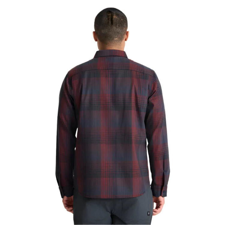ROARK Diablo Long Sleeve Flannel Sangria Men's Long Sleeve Button Up Shirts Roark Revival 