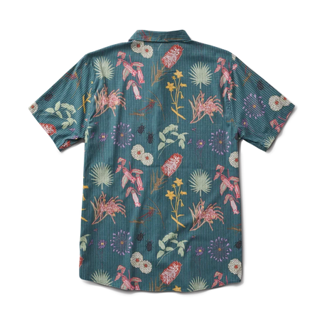 ROARK Bless Up Breathable Short Sleeve Button Up Deep Sea Men's Short Sleeve Button Up Shirts Roark Revival 