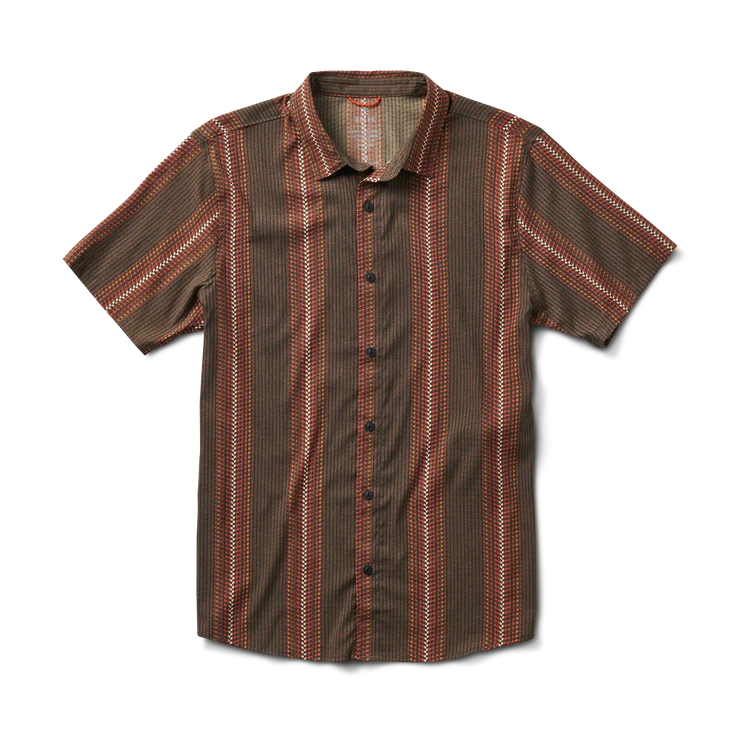 ROARK Bless Up Short Sleeve Button Up Shirt Herringbone Military Men's Short Sleeve Button Up Shirts Roark Revival 