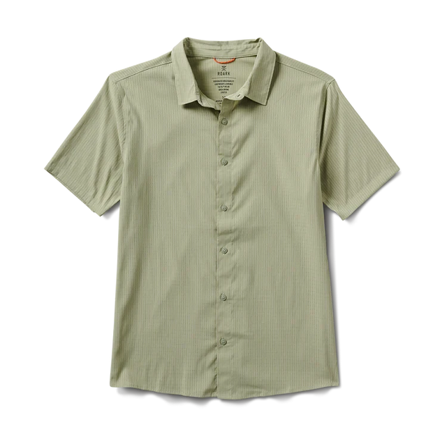 ROARK Bless Up Breathable Short Sleeve Button Up Sage 2 Men's Short Sleeve Button Up Shirts Roark Revival 