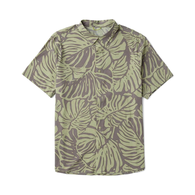 ROARK Bless Up Breathable Stretch Button Up Shirt Shark Men's Short Sleeve Button Up Shirts Roark Revival 
