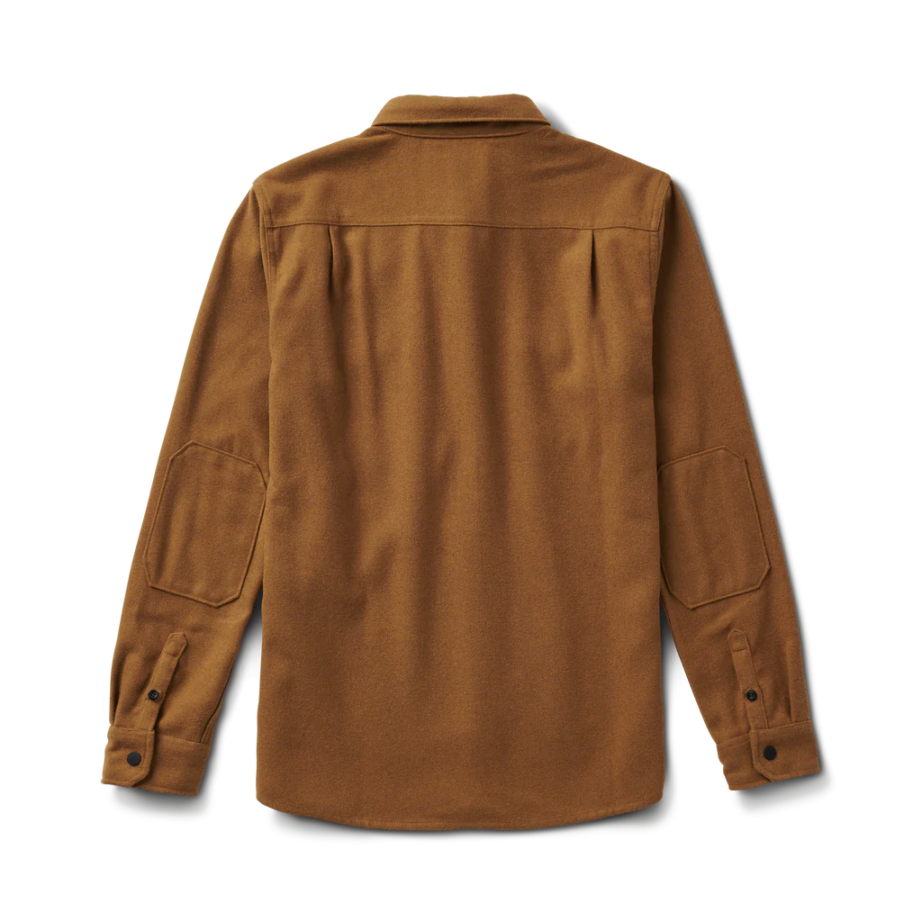 ROARK Nordsman Long Sleeve Flannel Embroidered Dark Bronze Men's Long Sleeve Button Up Shirts Roark Revival 
