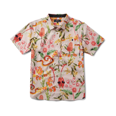 ROARK Journey Short Sleeve Button Up Shirt Dusty Violet Men's Short Sleeve Button Up Shirts Roark Revival 