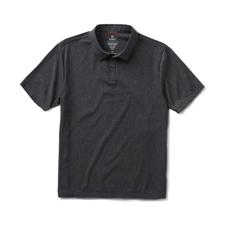 ROARK Bless Up Breathable Stretch Polo Shirt Black Men's Polos Roark Revival 