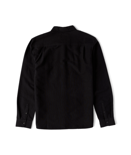 ROARK Scholar Chambray Button Up Shirt Solid Black Men's Long Sleeve Button Up Shirts Roark Revival 