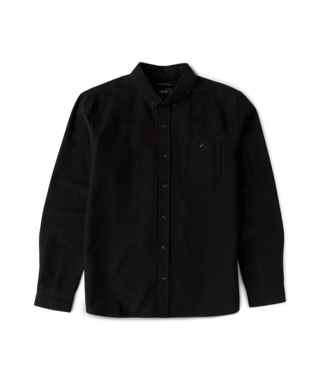 ROARK Scholar Chambray Button Up Shirt Solid Black Men's Long Sleeve Button Up Shirts Roark Revival 