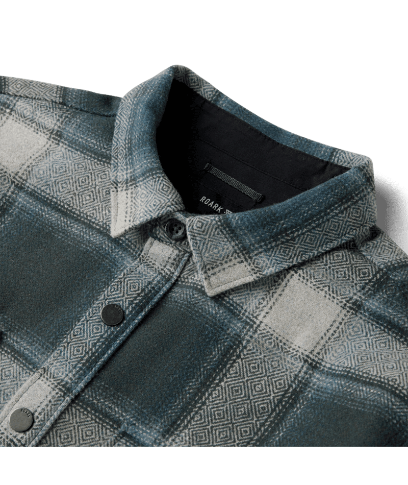 ROARK Nordsman 2.0 Long Sleeve Flannel Dark Slate Men's Flannel Shirts Roark Revival 