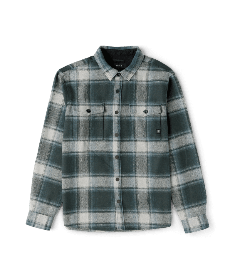 ROARK Nordsman 2.0 Long Sleeve Flannel Dark Slate Men's Flannel Shirts Roark Revival 