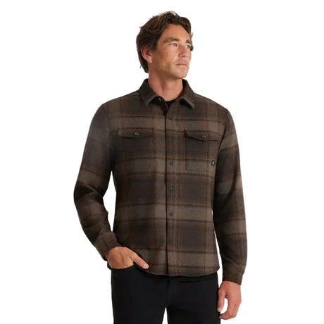 ROARK Nordsman 2.0 Long Sleeve Flannel Rust Men's Flannel Shirts Roark Revival 