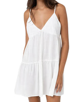 RHYTHM Women's Classic Tiered Mini Dress White Women's Dresses Rhythm 