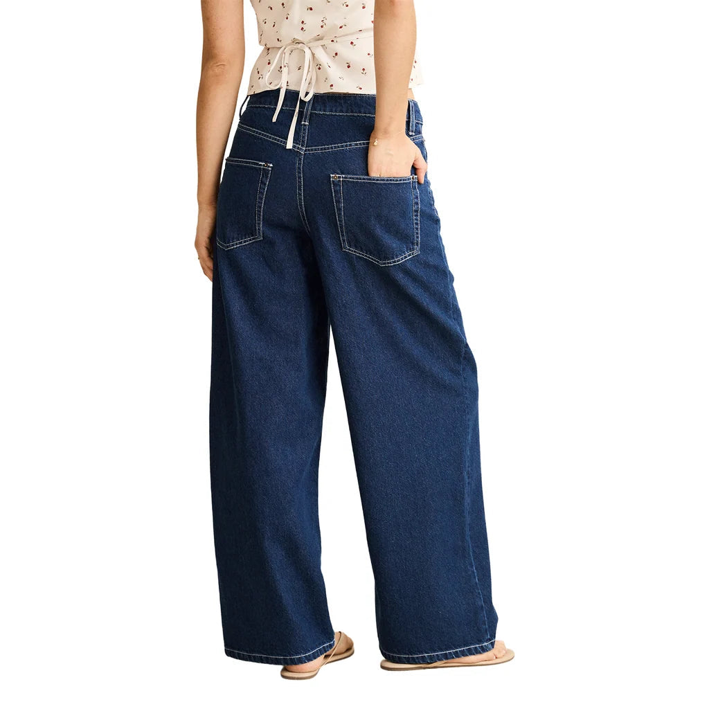 RHYTHM Women's Zali Boyfriend Jean Indigo Women's Pants Rhythm 