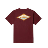 RHYTHM Frame T-Shirt Merlot Men's Short Sleeve T-Shirts Rhythm 