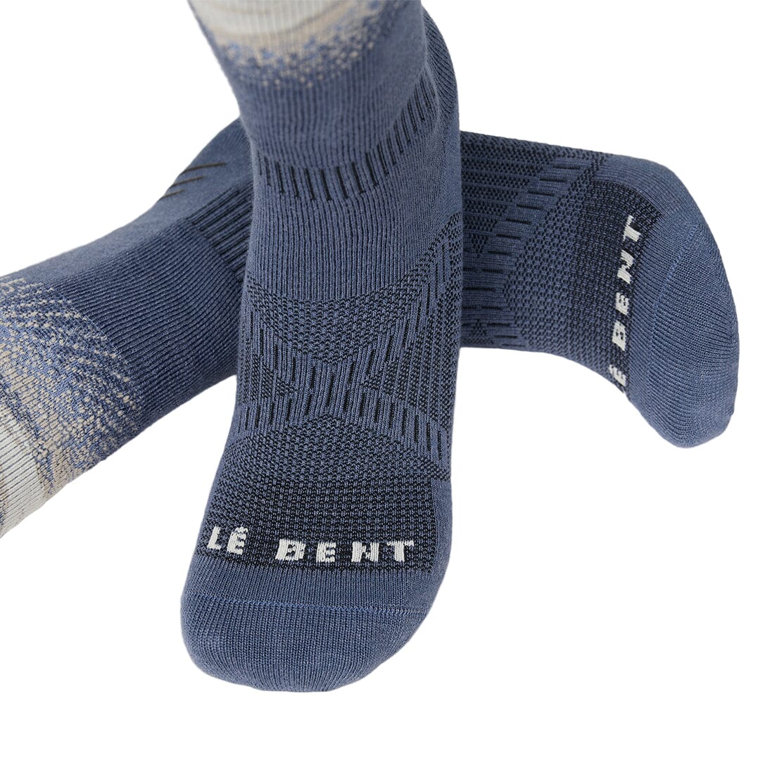 LE BENT Cody Townsend Pro Series Targeted Cushion Snow Sock Vintage Indigo Men's Snowboard Socks Le Bent 