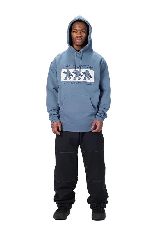AIRBLASTER Sasquatch ASC Pullover Hoodie Storm Blue Men's Pullover Hoodies Airblaster 