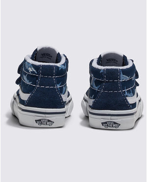 VANS Youth Sk8-Mid Reissue Shoes Into The Blue/Multi Youth and Toddler Skate Shoes Vans 